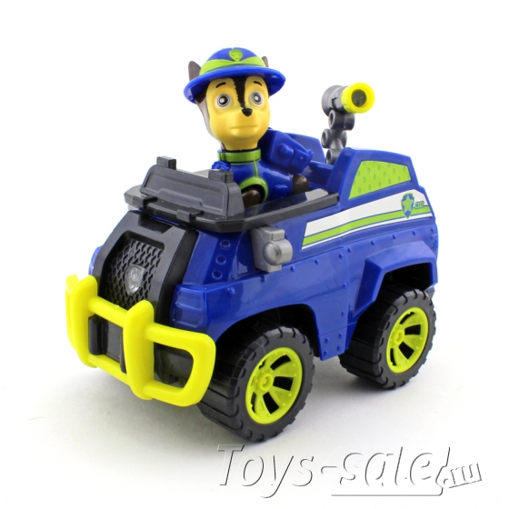 Набор игрушек Щенячий патруль - 7 героев с большими машинками