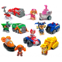 Набор игрушек Щенячий патруль - 7 героев с машинками